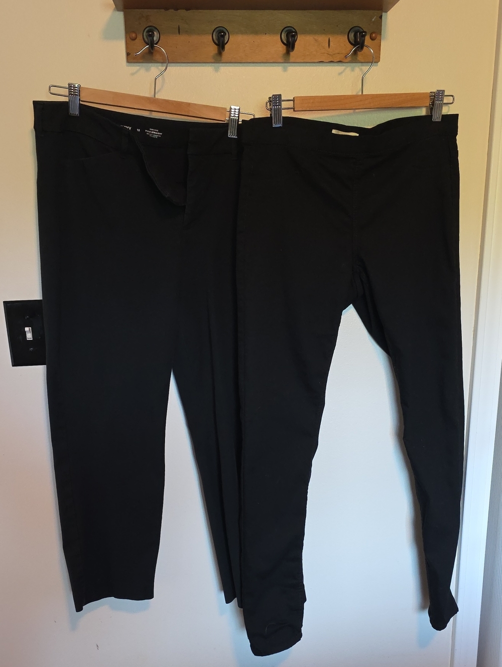 2 Pair Of Black Pants Old Navy & Hm